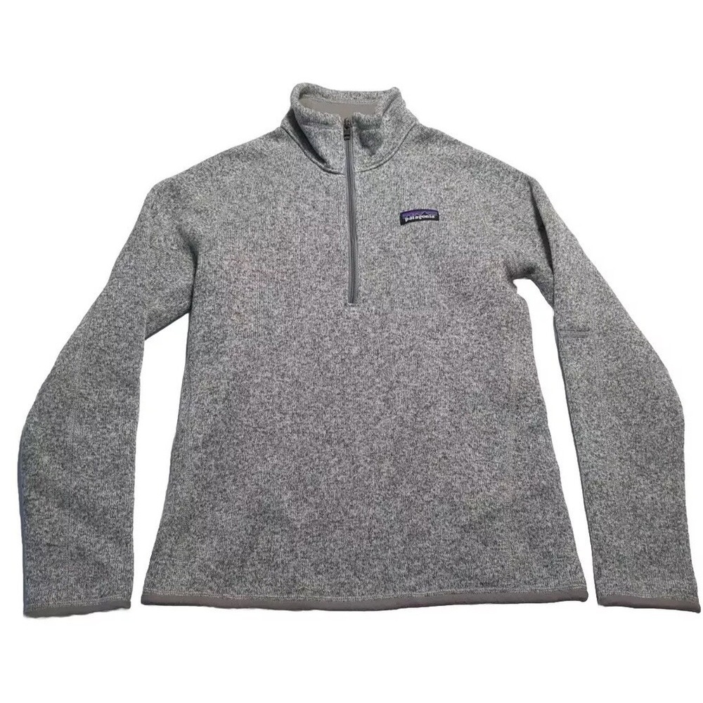 Patagonia Better Sweater 1/4 Zip Pullover Women's Small Gray